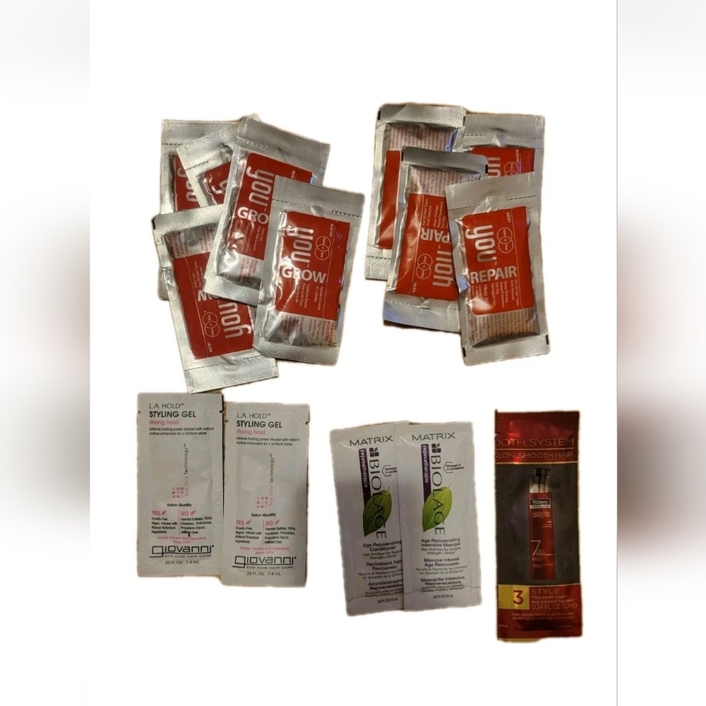 You Repair Trial Sizes Hair Therapy & Grow Aid + Giovanni +  Matrix Biolage